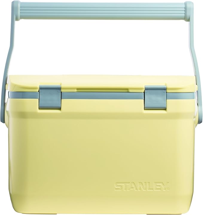 Stanley Adventure Outdoor Cooler 16 qt | Heavy Duty Outdoor Camping Cooler with Easy Carry Top Handle | 36 Hour Cooling Ice Chest for 21 Cans| BPA-Free | Pomelo