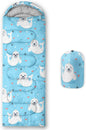 Kids Sleeping Bag for Boys Girls,Cute Puppy Print-Lightweight Warm Portable Outdoor Indoor-Waterproof Cold Weather Resistant Sleeping Bag for Camping Hiking