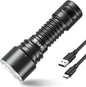 APLOS T04 LED Tactical Flashlight - 1600 Lumen Powerful Emergency Flashlights, 7 Modes IP68 Waterproof Rechargeable Flashlight for Camping Hiking Walking