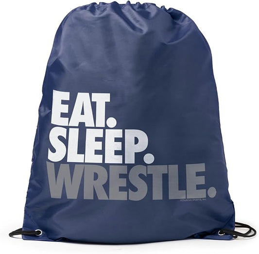 ChalkTalkSPORTS Wrestling Sport Pack Cinch Sack | Eat Sleep Wrestle