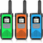 Walkie Talkies for Adults, Rechargeable Walkie Talkies Long Range 22 Channel Two-Way Radios with 1200mAh Li-ion Batteries and USB Charger for Biking,Camping,Hiking,3 Pack