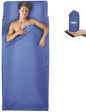 Frelaxy Sleeping Bag Liner, XL Travel Sheet & Camping Sheet for Backpacking, Hotel, Hostels & Traveling, Comfy & Easy Care, Full-Length Zipper/No Zipper