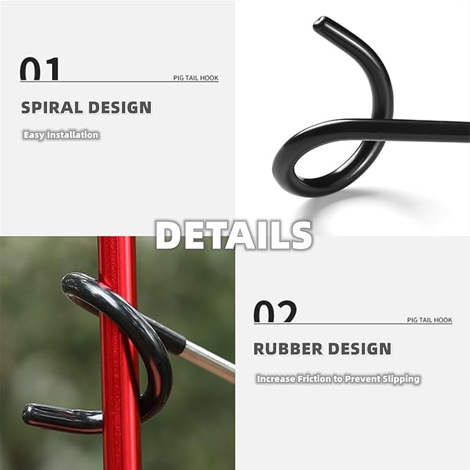 Chchmu Camping Lantern Hook 3 Pcs Outdoor Tent Light Lamp Hanger Multi-Purpose Camping S Shape Lamp Hanger Light Pole Hooks Stainless Steel Non-Slip Water Bottle Cup Holder for Fishing Hunting