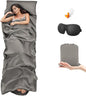 Sleeping Bag Liner,Travel Sheet & Adult Sleep Sack, Camping Sheets Travel Sleep Sack for Backpacking,Hotels & Hostels -Lightweight Single &Double Travel Sheet Camping Sheets