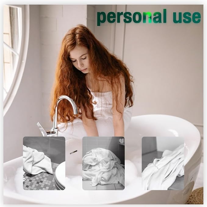 Travel Towel Set- Disposable & Reusable Towel Set - Pack of 6, Including 2PCS 55" x 28" Bath and 4 PCS 22" x 11" Face Towels. Ideal for Hiking, Camping, Salon, SPA, Party