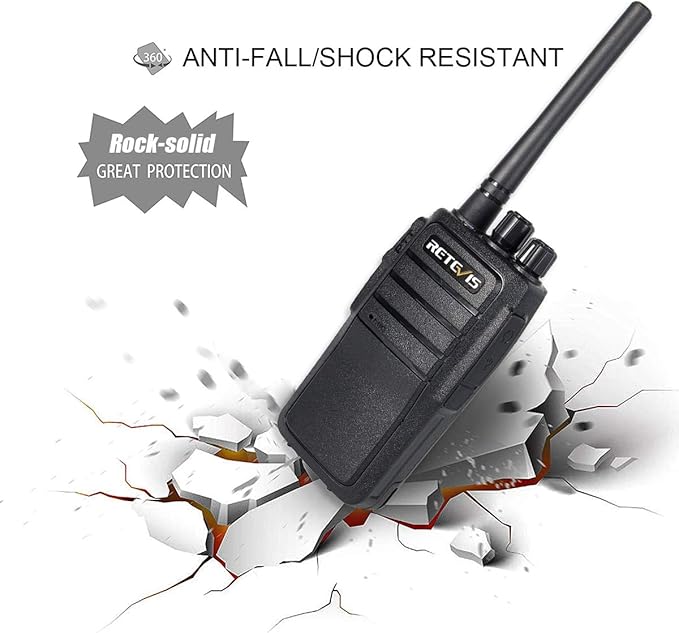 Retevis RT21 Walkie Talkies for Adults, 2 Way Radio Long Range, Two Way Radio Rechargeable, Handheld Radio, Portable, FRS, Durable, Heavy Duty, for Business(4 Pack)