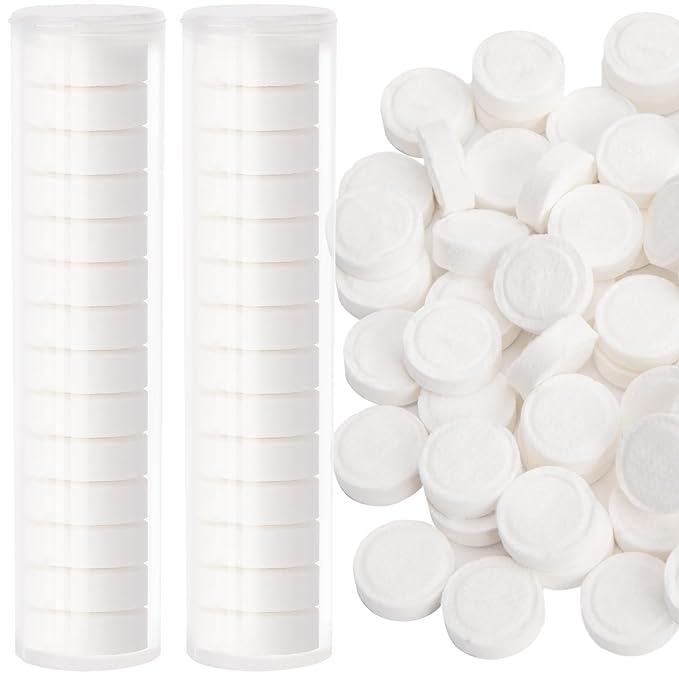 MCPINKY Compressed Towels, 130PCS Travel Hiking Toilet paper Portable Washcloth with Tube Containers Camping Wipes for Home Beauty Outdoors Hiking