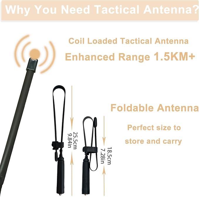 Quansheng UV-K5 Radio USB-C Charging Dual Band Two Way Radio Long Range for Adult 5W Long Range Handheld Radio NOAA Scrambler/DTMF One Key Copy Frequency with 18.89in Tactical Antenna