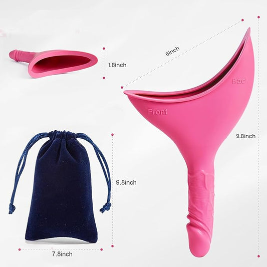 Female Urinal Pee Cloth Set, Portable Female Urination Device, Pee Funnel for Female