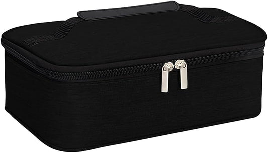 M-YOUNG Portable Thermal Insulated Cooler Bag Mini Lunch Box Small Insulated Lunch Bag for Men Women Adult Freezable Snack Bag for Work (Black)