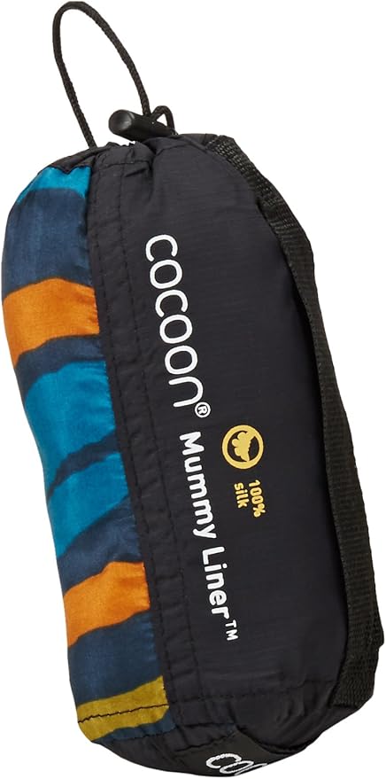 Cocoon Silk MummyLiner (Afr Night, 95-Inch x 35/22-Inch)
