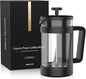 RAINBEAN Small French Press 12 Oz, Mini French Press Coffee Maker 1 Cup, Single Serve Coffee Press, Coffee Brewer With 3 Level Filtration, Perfect for Tea Lovers