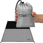 Frelaxy Pocket Picnic Blanket, Waterproof Beach Blanket, Compact Camping Blanket, Lightweight Outdoor Blanket for Beach Festival Camp Picnic Hiking Travel (Grey, 57'' x 71'')