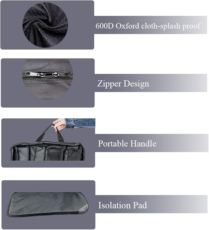 Retevis Two Way Radio Carrying Case, Carrying Pouch Compatible H-777 RT22 RT22S RT21RT68 RT29 Baofeng Motorola Midland pxton Walkie Talkies Outdoor Storage Travel Handbag (1 Pack)