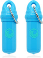 Floating Keychain (2 pack) with Waterproof Safety Container Boat Key Float - Pontoon, Fishing Accessories key holder