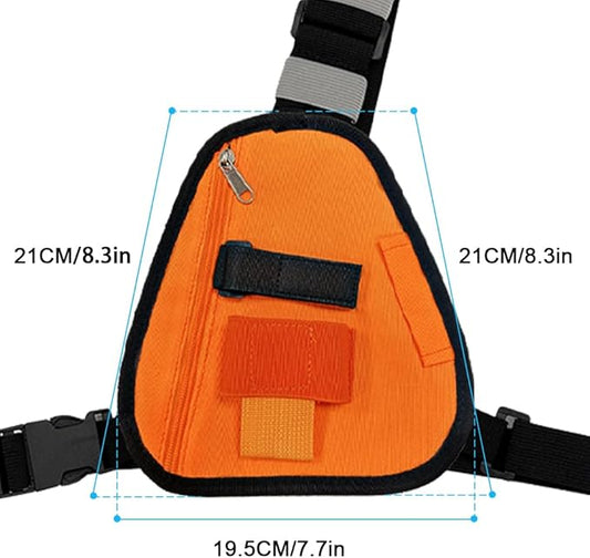 Universal Radio chest harness Tactical Vest Nylon military Vest Walkie Talkie chest rig Pack Pouch Holster for Baofeng Motorola Two Way Radio Bag