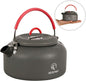 REDCAMP 0.8L Mini Outdoor Camping Kettle, Aluminum Water Pot with Carrying Bag, Compact Lightweight Tea Kettle