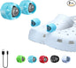 RAHAN Croc Lights for Shoes,2 PCS Croc Headlights,Light Up Charm Accessories for Adults Croc, Hands-Free Night Light, Camping Lights, IP65 Waterproof Light, Blue