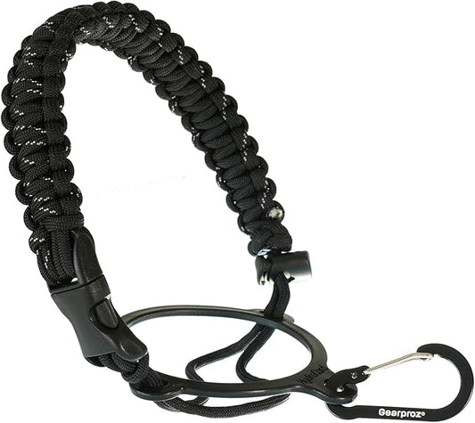 HydroCord Handle for Hydro Flask Wide Mouth Water Bottles, Hydroflask 1.0, Iron Flask, Thermoflask and Takeya Reusable Water Bottles, Paracord Survival Strap