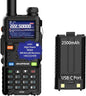 BAOFENG 5RM Ham Radio Handheld (Upgraded of UV-5R) Walkie Talkies Long Range NOAA Weather Receiver High Power Two Way Radio UV5R for Adults Camping Hunting Hiking, Frequency Copy, USB C Charger, 999CH
