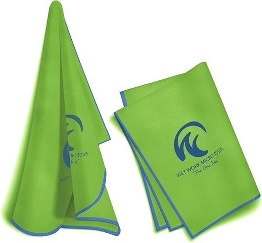 Microfiber Towel 40” by 20” for Camping, Yoga, Gym, Travel - Highly Absorbent Cleaning Cloth, Quick Drying Lightweight Material - Lint Free, Scratch Free Towels Washable and Reusable