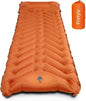 Sleeping Pad for Camping - Ultralight Camping Mattress with Pillow, Built-in Foot Pump, Compact Self-Inflatable Portable Camping Mat for Backpacking, Hiking, Car Traveling, Beach, Tent