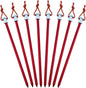 Tent Stakes Pegs 9 inch, Lightweight Aluminum Alloy Tent Canopy Nail for Outdoor Camping, Hiking, Picnic Blanket, Beach Mat, Yard Fence 8 Pack