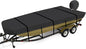 Jon Boat Cover 12 ft,900D Heavy Duty Trailerable Waterproof Jon Boat Cover 12 Foot with Motor Cover, Marine Grade Canvas,Black