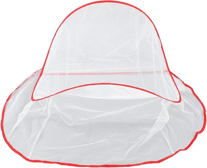 soobu Mini Mosquito Proof Cover, Camping Head Mosquito Net Foldable Easy to Carry for Camping
