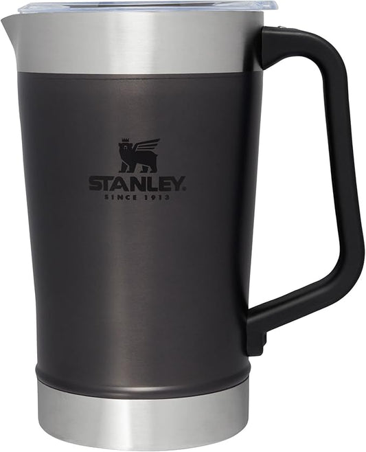 Stanley Stay-Chill Pitcher 64 oz | Cold Water, Beer, and Drink Pitcher with Lid | Large Capacity Durable Beverage Container with Handle | Insulated Stainless Steel | BPA-Free