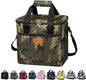 iknoe Large Cooler Bag Collapsible, 15L Insulated Bags, Leakproof Lunch Cooler Tote with Multi-Pockets for Adult, Insulated Lunch Box for Beach, Picnic,Work, Camo 24-Can