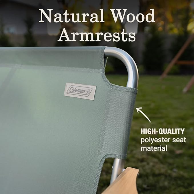 Coleman Living Collection Premium Outdoor Furniture Assortment Lightweight & Weatherproof Chair Table Cot & Bench for Backyard Patio or Campsite with Carry Bags & Handles