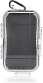 Waterproof Storage Case, Outdoor Sports Survival Equipment Sealed Box Dustproof Pressure Proof Dry Boxes for EDC Tools, Phone, Keys(Clear)