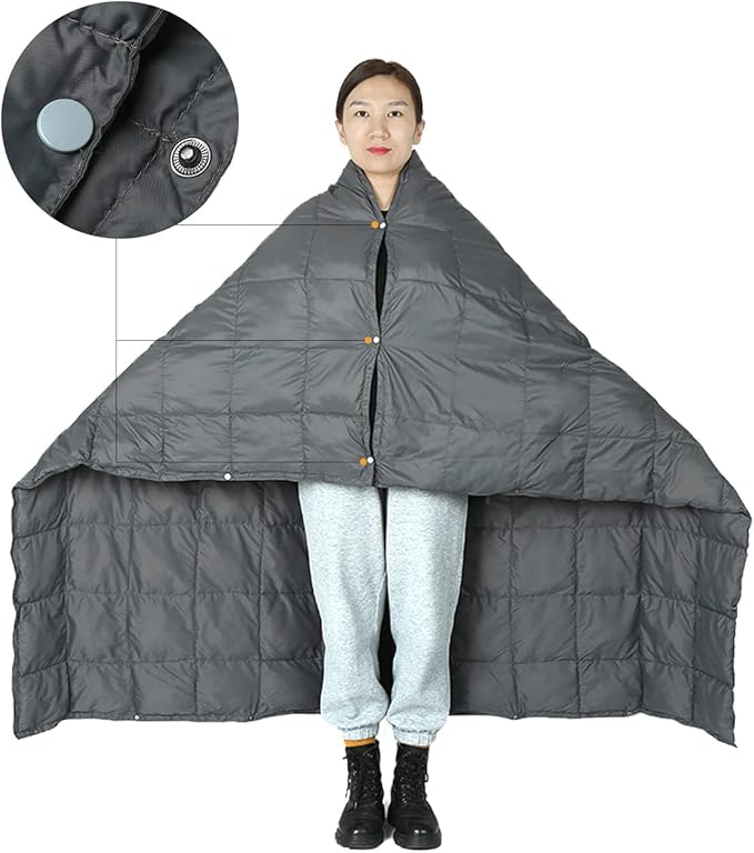 ROCK CLOUD Packable Camping Blanket Ultralight Outdoor Blankets Stadium for Hiking Camp Travel Outside Sports, Navy