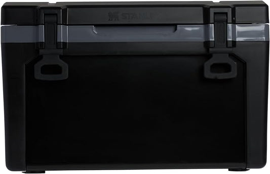 Stanley Adventure Outdoor Cooler 50 qt | Heavy Duty Outdoor Camping Cooler with Easy Carry Side Handles | 6 Days Cooling Ice Chest for 82 Cans | Flat Top Doubles as Seat | BPA-Free | Black 2.0