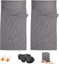 Sleeping Bag Liner,Travel Sheet & Adult Sleep Sack, Camping Sheets Travel Sleep Sack for Backpacking,Hotels & Hostels -Lightweight Single &Double Travel Sheet Camping Sheets