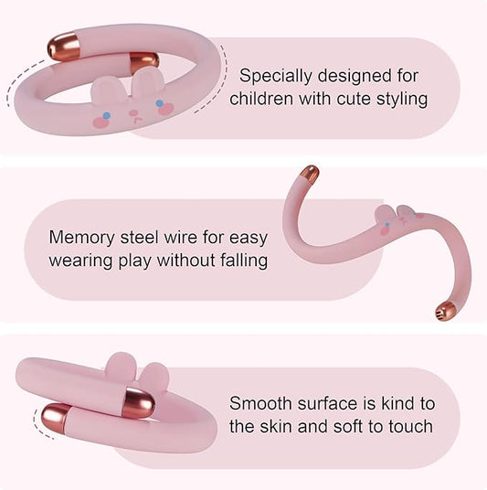 Mosquito Repellent Bracelets for Kids & Toddlers, Reusable Natural Bug Insect Repellent Bands, Waterproof DEET-Free Wristband for Outdoor Camping Traveling Essentials (Pink)