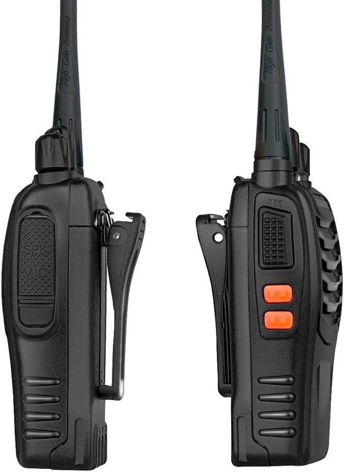 Walkie Talkies for Adults Long Range Rechargeable 2-Way Radio Walkie Talkie with 6-Bank Gang Charger and Spare Batteries (6 Pack)