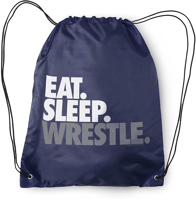 ChalkTalkSPORTS Wrestling Sport Pack Cinch Sack | Eat Sleep Wrestle