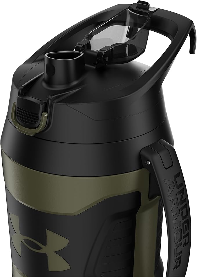 Under Armour Half Gallon Water Bottle Insulated, 64oz Insulated Water Bottle with Handle, Sports Water Jug, Fence Hook, Leak Resistant, for Baseball, Football & More