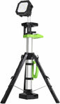 Cordless 10000LM Heavy-Duty LED Work Light on Stand, 4 Modes Super Bright, 9000mAh Rechargeable Work Light with Folding Tripod, Multi-Angle Lighting for Jobsite, Camping, Automotive