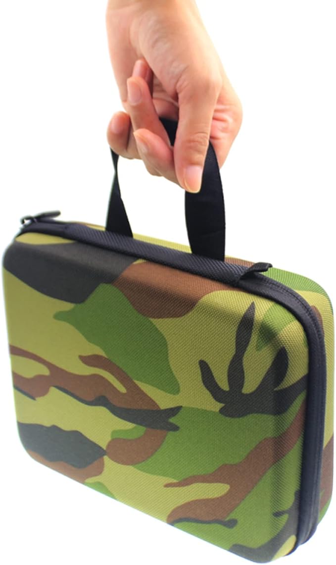 Radio Carrying Travel Case, for BAOFENG UV-82 All Series UV-82L UV-82x3, Protect Dual Band Two-Way Radio, Camouflage Walkie Talkie Carrying Handbag(Camo)