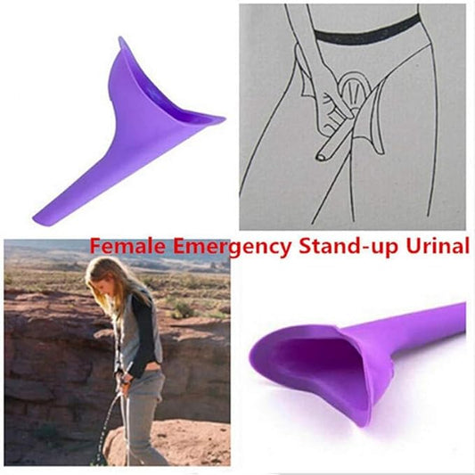 Pink Ladies Female Urinal Portable Female Urination Device Allows Women to Pee Standing Up Easy Clean Women Urinal for Travel, Camping Outdoor Camping Hygiene and Sanitation Products