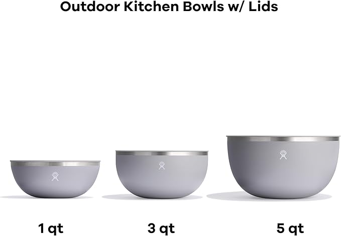 Hydro Flask Outdoor Kitchen Bowl - Stainless Steel Dinnerware Reusable Camping Gear Mess Kit - Dishwasher Safe, BPA-Free, Non-Toxic
