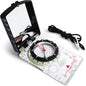 Posinly Advanced Orienteering Compass - Survival Whistle, Map Reading Field Compass for Camping, Hiking & Navigation, Great for Kids