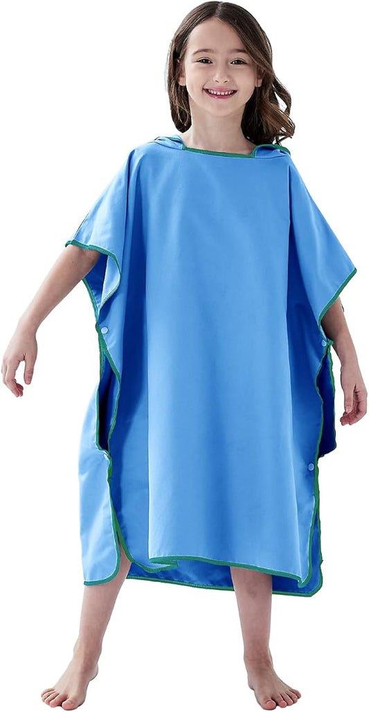 YINHANG Changing Robe Swim Poncho Quick Dry Microfiber Hooded Beach Towel for Surfing, Swimming, Travelling, Camping, Pool, Bath