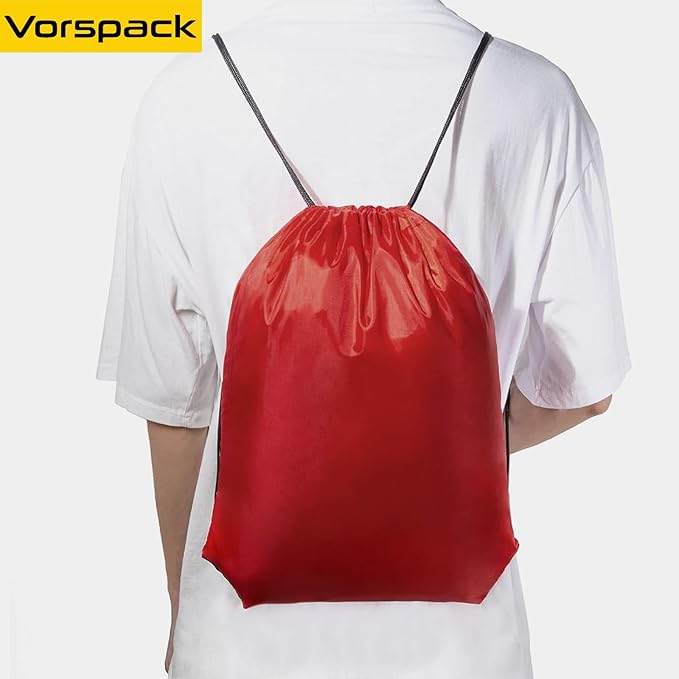 Vorspack Drawstring Backpack 100 Pieces for Party Gym Sport Trip