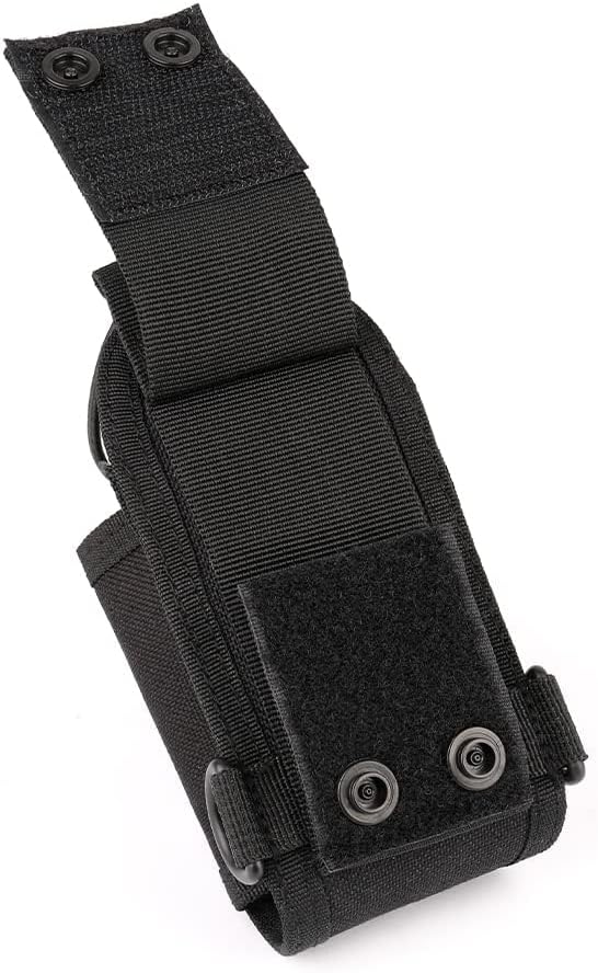 Pouch MOLLE Tactical Radio Holder Universal Nylon Radio Case with Adjustable Shoulder Strap Walkie Talkies Nylon Carry Bag for Kenwood, Icom, Motorola, Baofeng