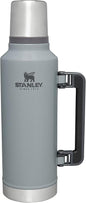Stanley Classic Legendary Vacuum Bottle 2.0 qt | Wide Mouth with Leakproof Cup Lid | Keep Drinks Hot or Cold | Packable for Travel | Insulated Stainless Steel Thermos | BPA-Free | Hammertone Silver