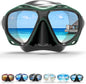 COPOZZ Adult Scuba Mask, Dive Mask Anti Fog Snorkeling Scuba Diving Glasses, Great Seal Free Diving Tempered Glass Mask Goggles